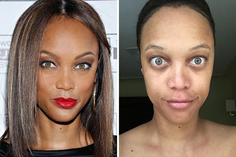 Astonishing Celebrity Photos With and Without Makeup