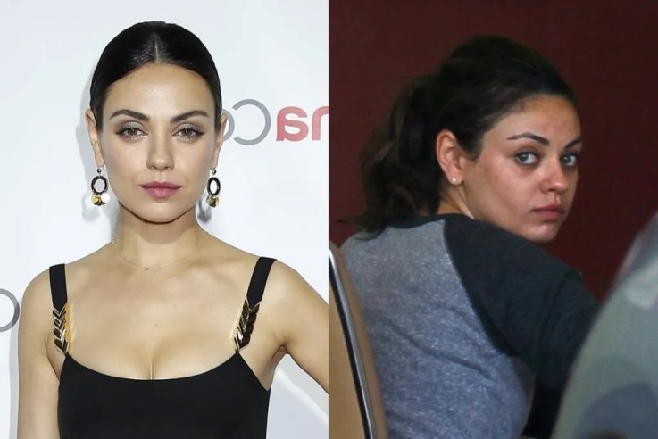 Astonishing Celebrity Photos With and Without Makeup